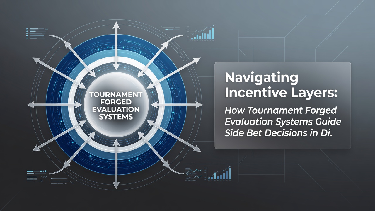 Close up of digital interface displaying side bet payout tables alongside tournament progress meters