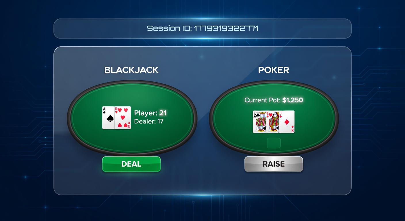 Players engaged in online poker sessions on laptops and mobile devices