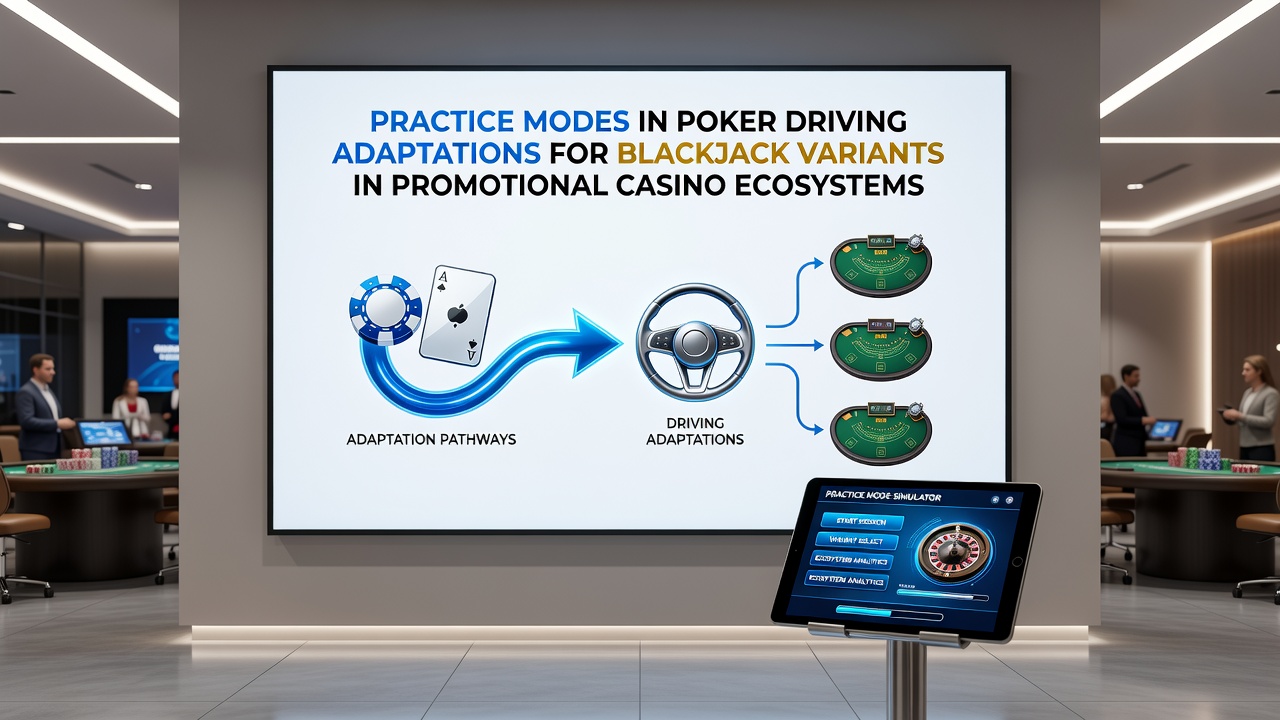 Digital interface displaying side-by-side poker and blackjack practice scenarios used in promotional casino training programs